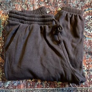 Brown jogger sweatpants